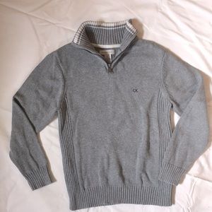 Calvin Klein Pull Over Zip Knitted Sweater